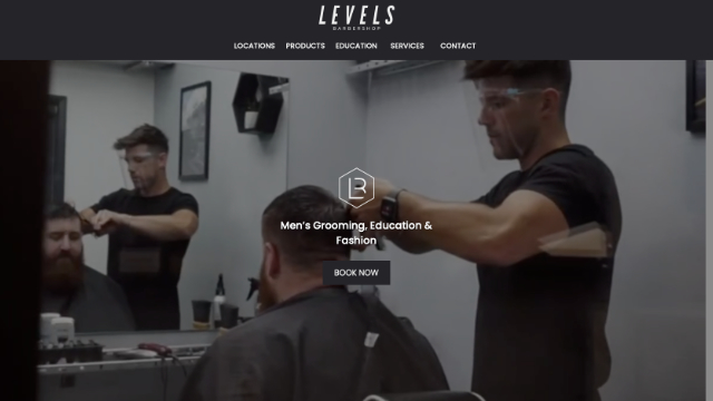 Levels Barbershop Website